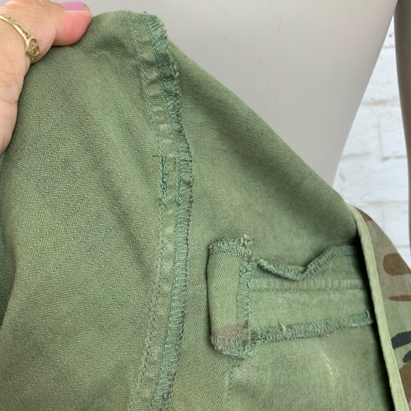 NEW! Denim & Supply Polo Ralph Lauren Camo Field Jacket Distressed Hooded Size L - Picture 12 of 15